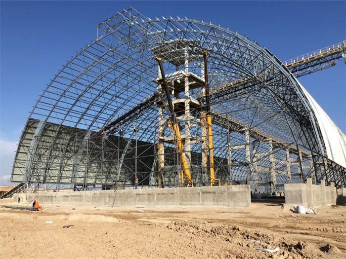 万宁煤机油桶翘工程网架